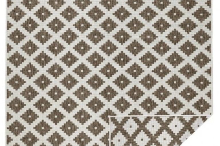 Kusový koberec Twin-Wendeteppiche 103127 braun creme