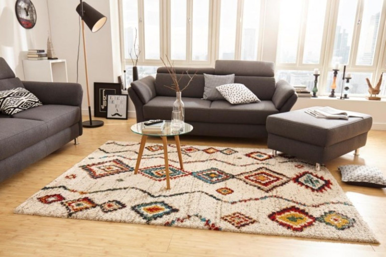 Kusový koberec Nomadic 102693 Geometric Creme