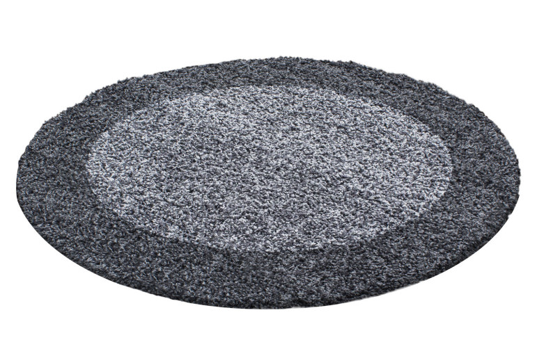 Kusový koberec Life Shaggy 1503 grey kruh