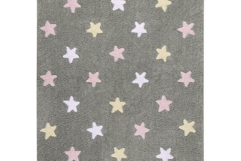 Ručně tkaný kusový koberec Tricolor Stars Grey-Pink