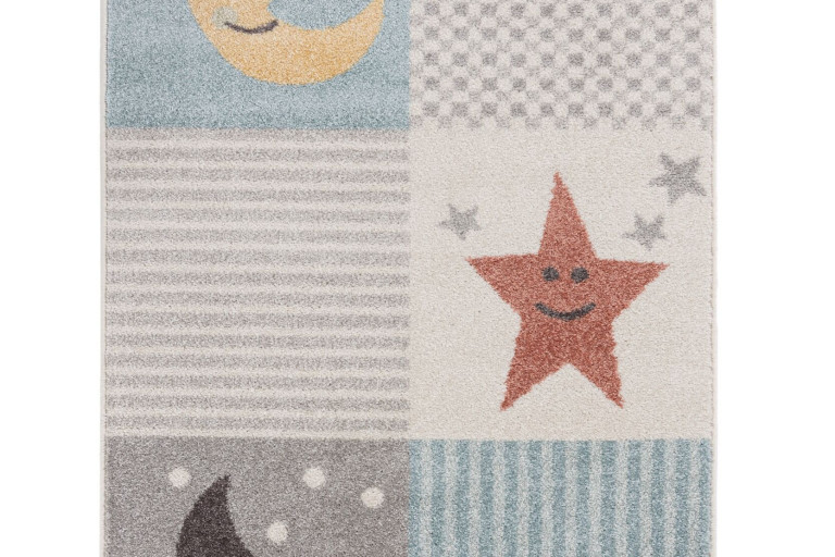 Dětský kusový koberec Bambino Rainbow night Grey/Multi