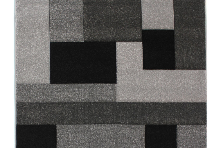 Kusový koberec Hand Carved Cosmos Black/Grey