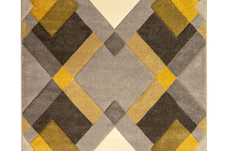 Kusový koberec Hand Carved Nimbus Grey/Ochre