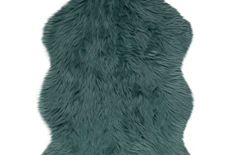 Kusový koberec Faux Fur Sheepskin Teal