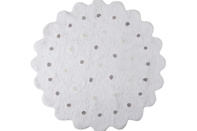 Pratelný koberec Little Biscuit White