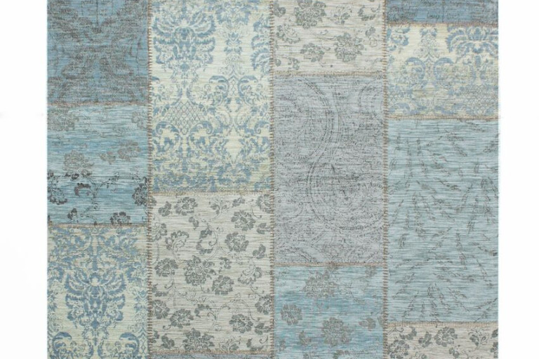 Kusový koberec Manhattan Patchwork Chenille Duck Egg