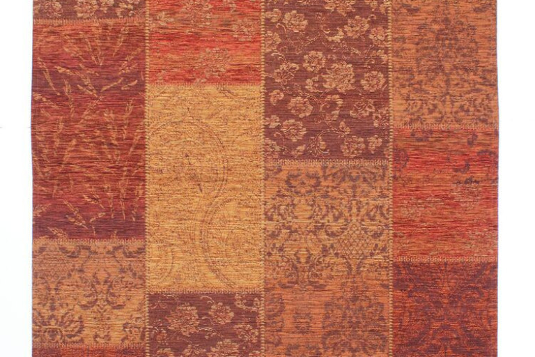 Kusový koberec Manhattan Patchwork Chenille Terracotta