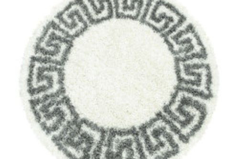 Kusový koberec Hera Shaggy 3301 cream kruh