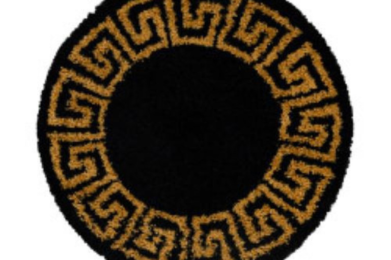 Kusový koberec Hera Shaggy 3301 gold kruh