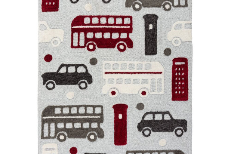 Kusový koberec Zest Kids City Buzz Grey/Multi