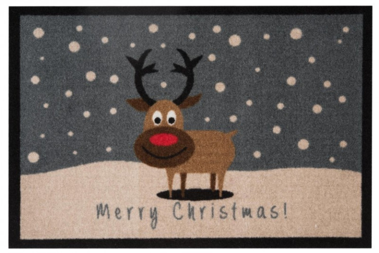 Vánoční rohož se sobem