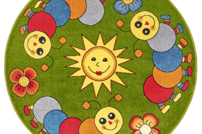 Dětský koberec New Adventures 105307 Green Yellow