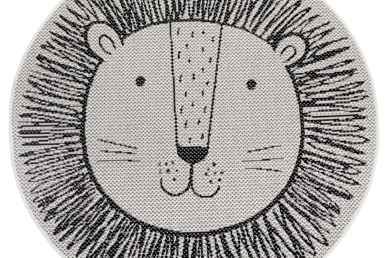 Dětský kusový koberec Flatweave Kids Rugs 104881Cream/Black