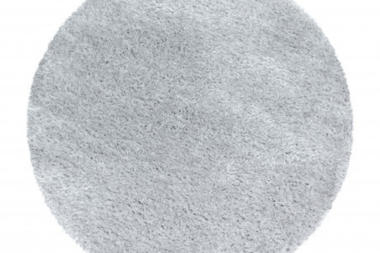 Kusový koberec Brilliant Shaggy 4200 Silver kruh