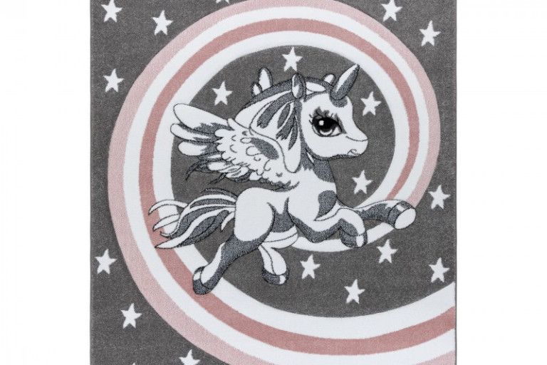 Dětský kusový koberec Petit Pony grey