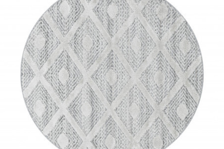 Kusový koberec Pisa 4707 Grey kruh