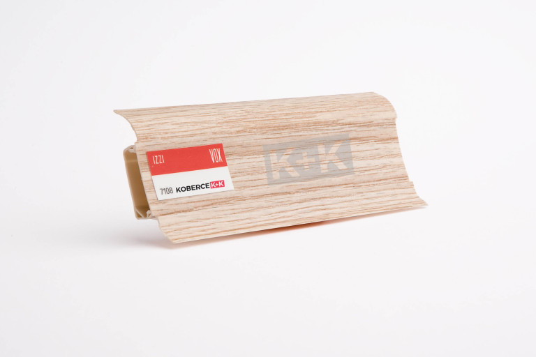 Obvodová soklová lišta plastová (pro PVC a vinyl) dub kavkazský 7108 - 250cm