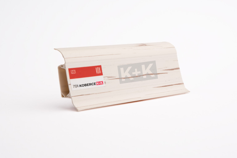 Obvodová soklová lišta plastová (pro PVC a vinyl) dub retro 7124 - 250cm