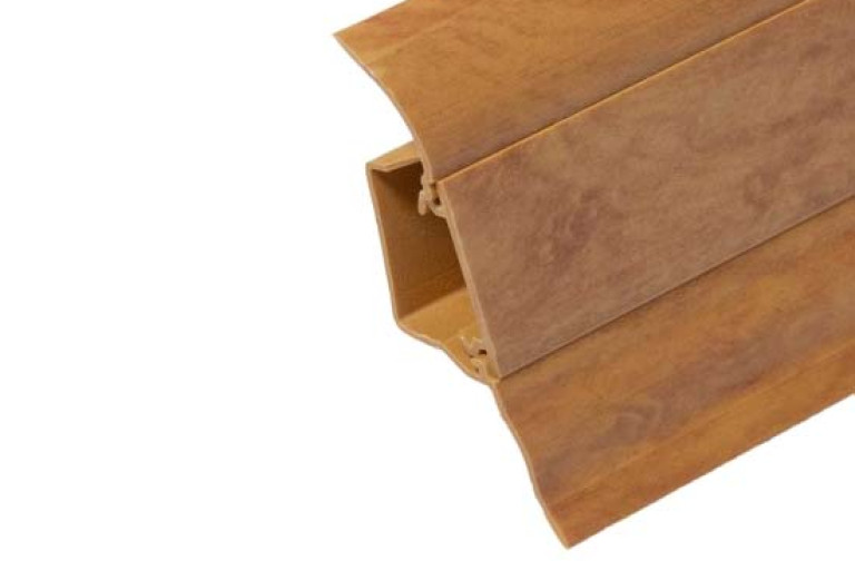Obvodová soklová lišta plastová Döllken SLK 50 - W187 Hrušeň bosco (pro PVC a vinyl) -250cm
