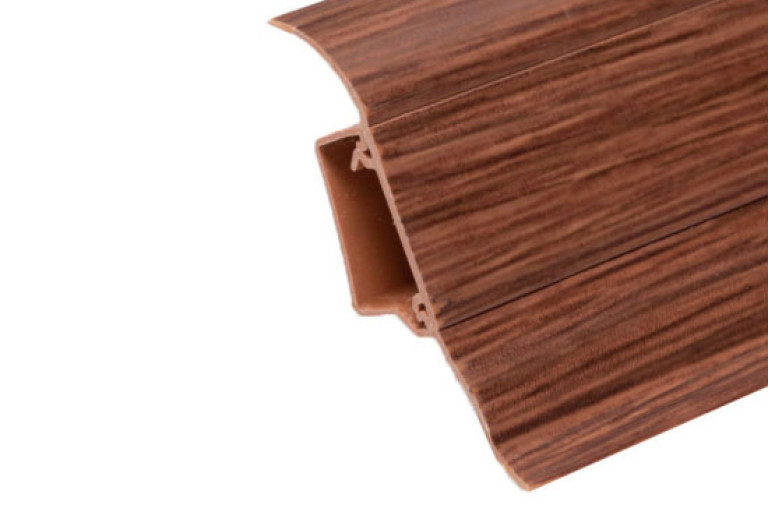 Obvodová soklová lišta plastová Döllken SLK 50 - W167 Merbau (pro PVC a vinyl) - 250cm