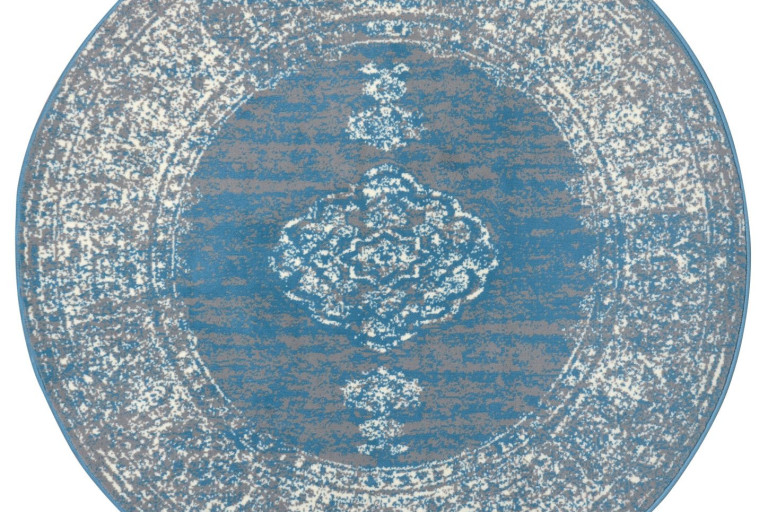 Kusový koberec Gloria 105516 Sky Blue kruh