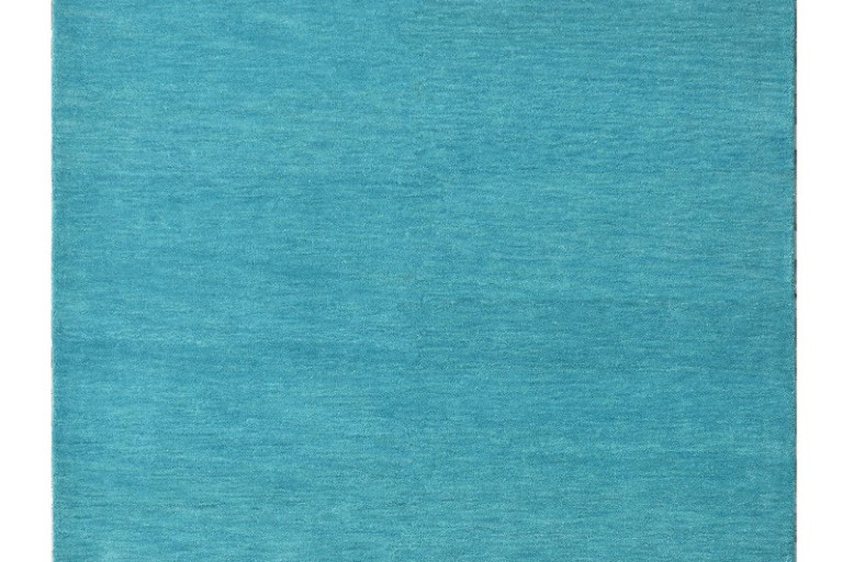 Ručně všívaný kusový koberec Asra wool tyrkys