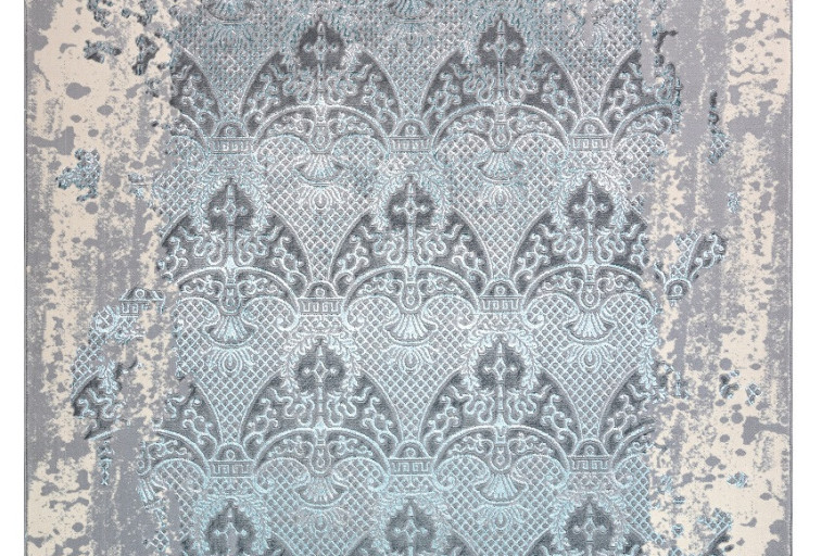Kusový koberec Core W3824 Ornament Vintage cream/grey and blue