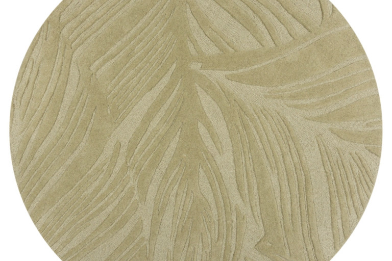 Kusový koberec Solace Leaf Sage kruh