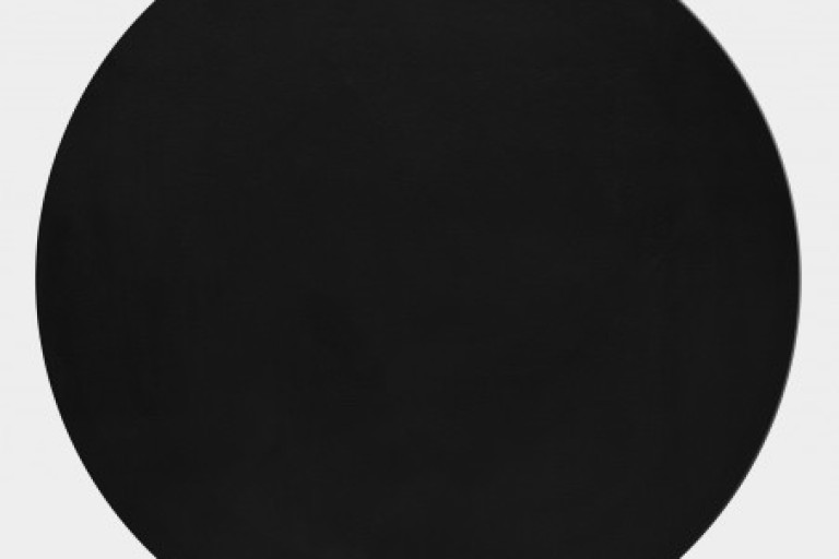 Kusový koberec kruh Pouffy 5100 black