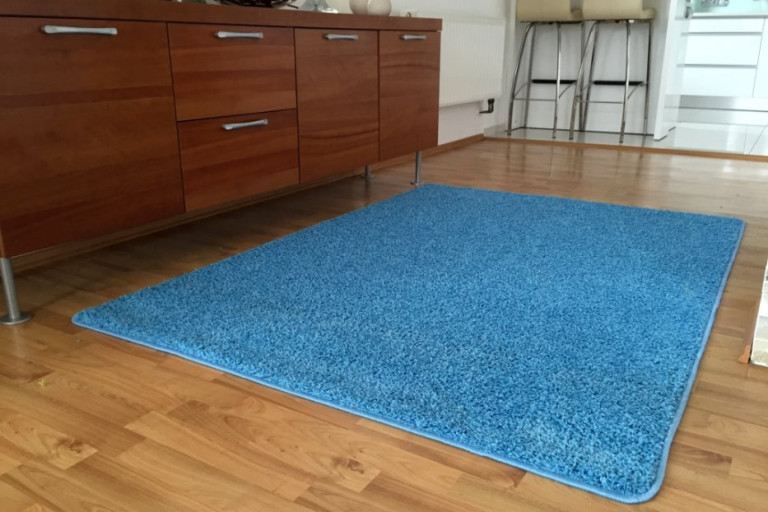 Kusový koberec Color shaggy modrý