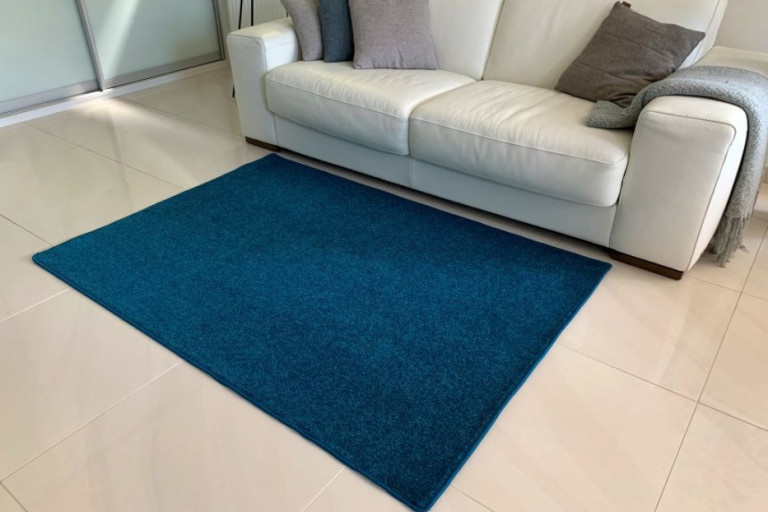 Kusový koberec Eton Lux tyrkysový