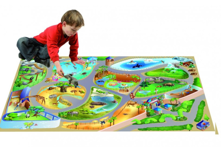 Dětský koberec Hrací koberec ZOO new