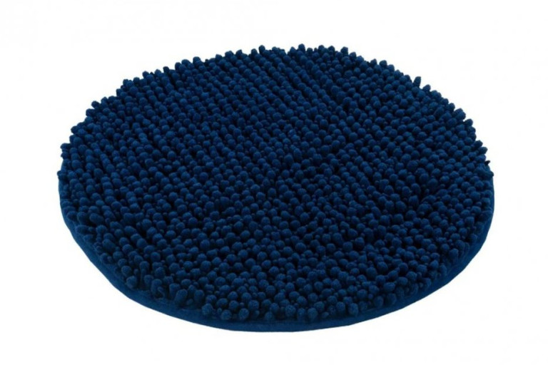 Předložka do koupelny Fluffy 700 blue kruh