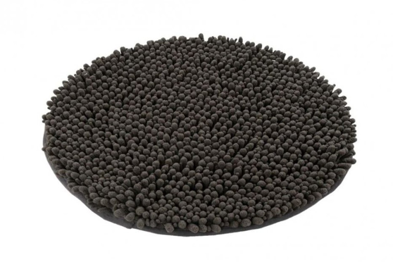 Předložka do koupelny Fluffy 700 graphite kruh