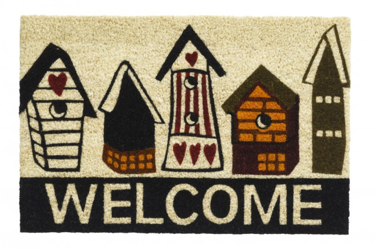 Rohožka 147 Ruco print 735 welcome birdhouses