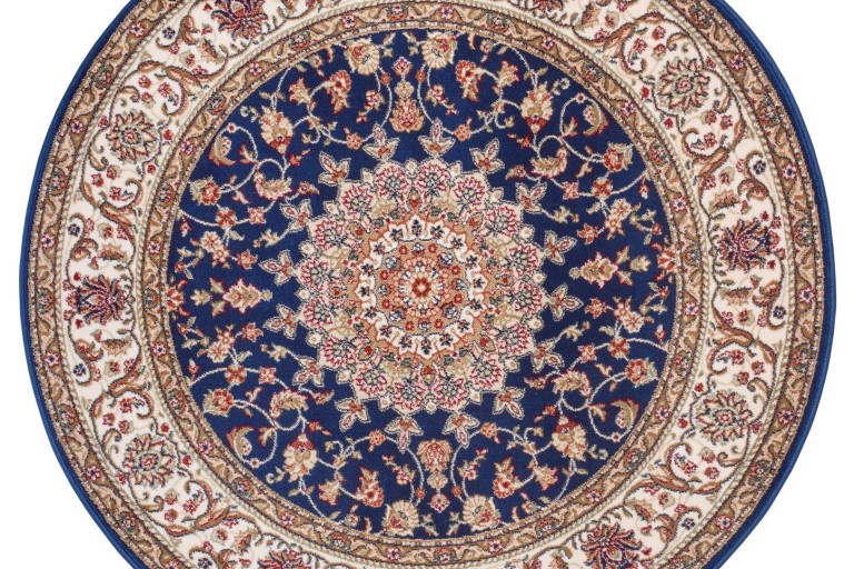 Kusový koberec Herat 105279 Blue Cream kruh