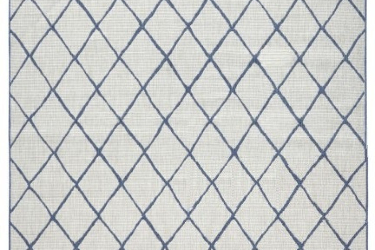 Kusový koberec Twin-Wendeteppiche 103119 blau creme