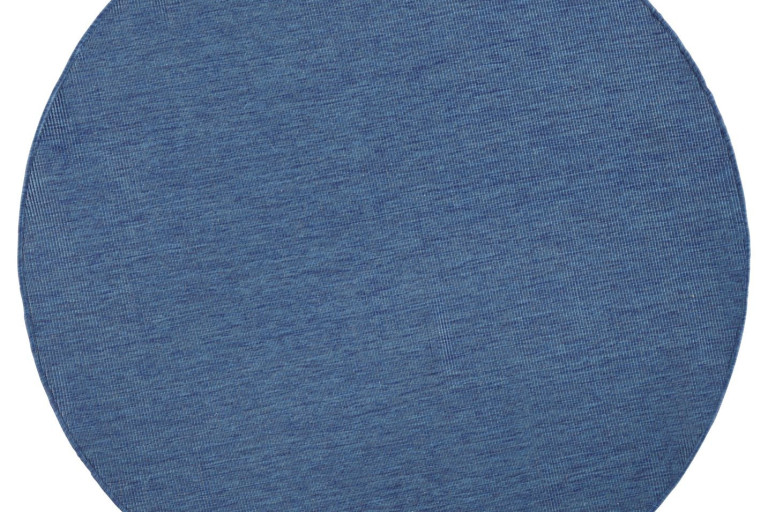 Kusový koberec Twin-Wendeteppiche 103100 blau creme kruh
