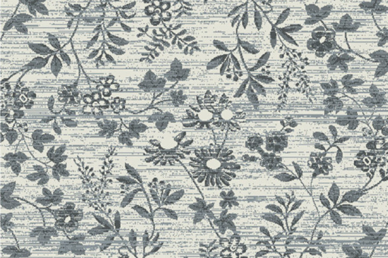Kusový koberec Flowers grey