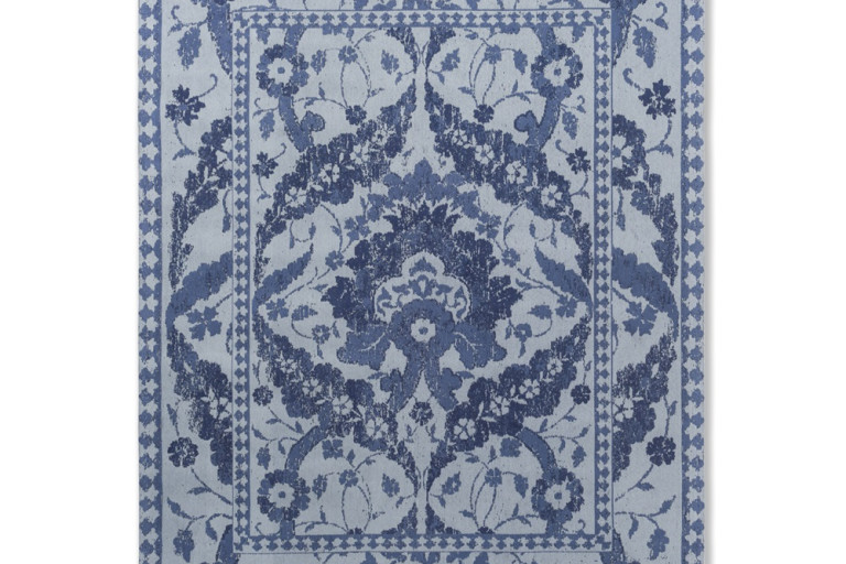 Ručně tkaný žákárový koberec Laura Ashley Newborough dark seaspray 81608 