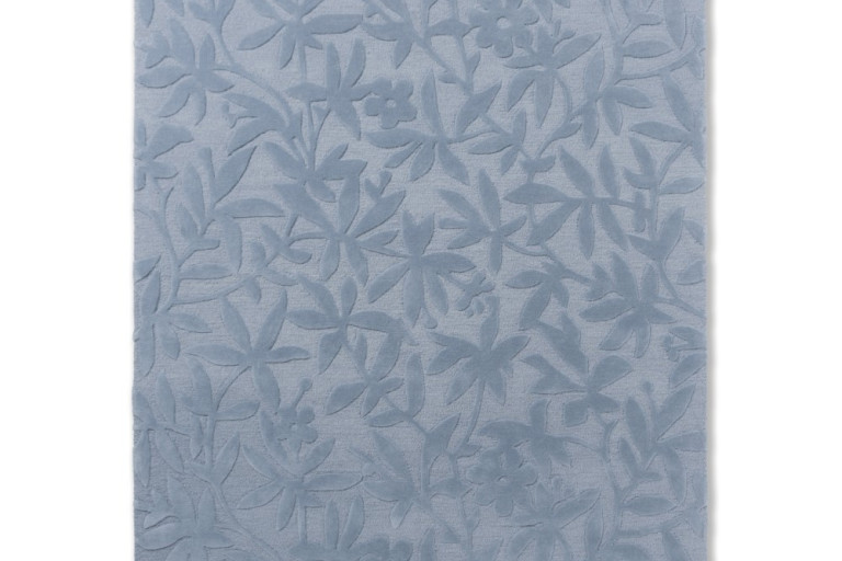 Vlněný květinový koberec Laura Ashley Cleavers seaspray 80908