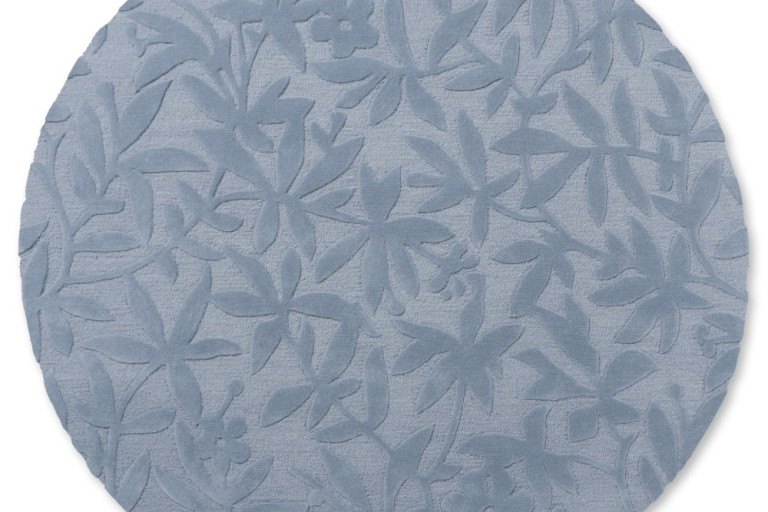 Vlněný kruhový koberec Laura Ashley Cleavers seaspray 80908