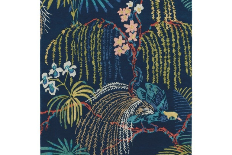 Vlněný kusový koberec Sanderson Rain Forest tropical nights 050708