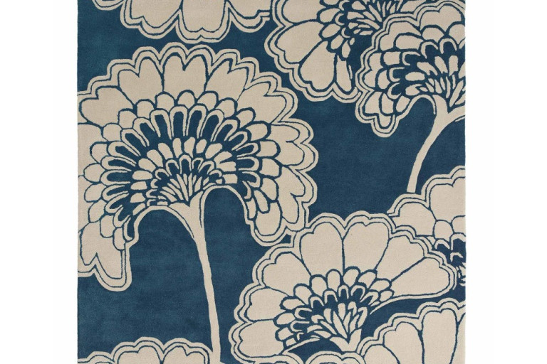 Vlněný kusový koberec Japanese Floral Oyster 39701