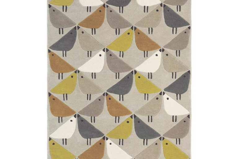 Vlněný kusový koberec Scion Lintu dandelion 24405