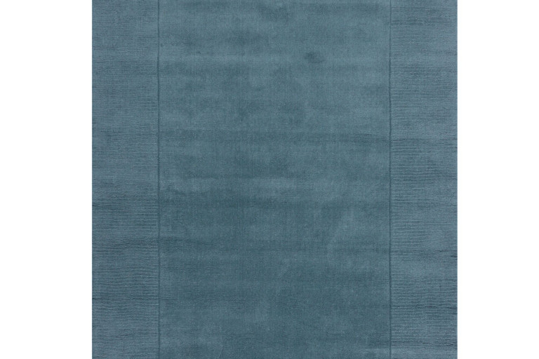 Kusový ručně tkaný koberec Tuscany Textured Wool Border Blue