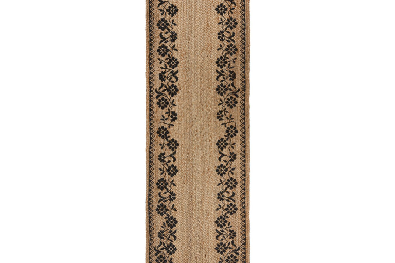 Běhoun Printed Jute Maisie Natural/Black