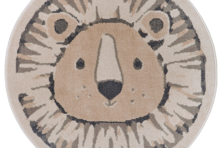 Dětský koberec Adventures 105966 Cream Grey kruh