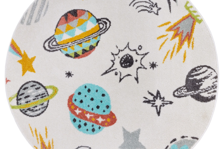 Dětský koberec vesmír Adventures 105957 kruh