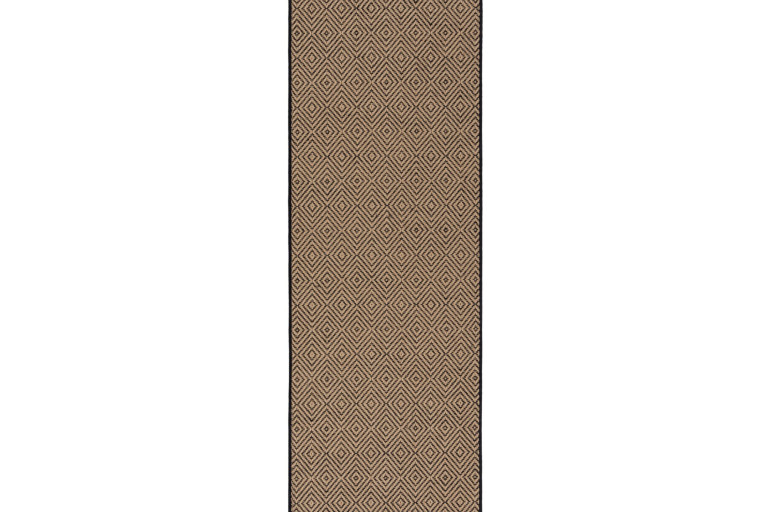 Běhoun Geometric Jute Black